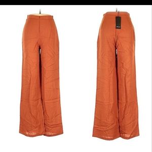 NWT Nasty Gal high waisted wide leg pants